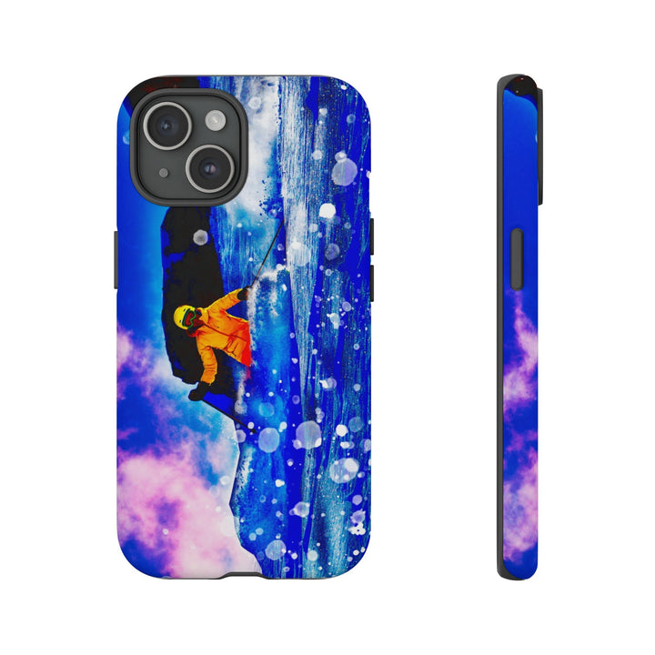 Cute IPhone Case | iPhone 15 Case | iPhone 15 Pro Max Case, Iphone 14 Case, Iphone 14 Pro Max Case IPhone Case for Art Lovers, Skier Mountain - Studio40ParkLane