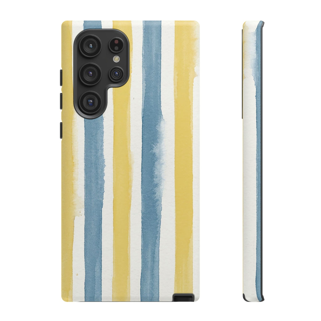 Tough Cute Yellow Stripes Phone Case, for IPhone 17 Pro Max | Iphone 17 Air, Iphone 16, IPhone 15, 14 13 12, Samsung Galaxy S26, S25, S24, S23 - Studio40ParkLane