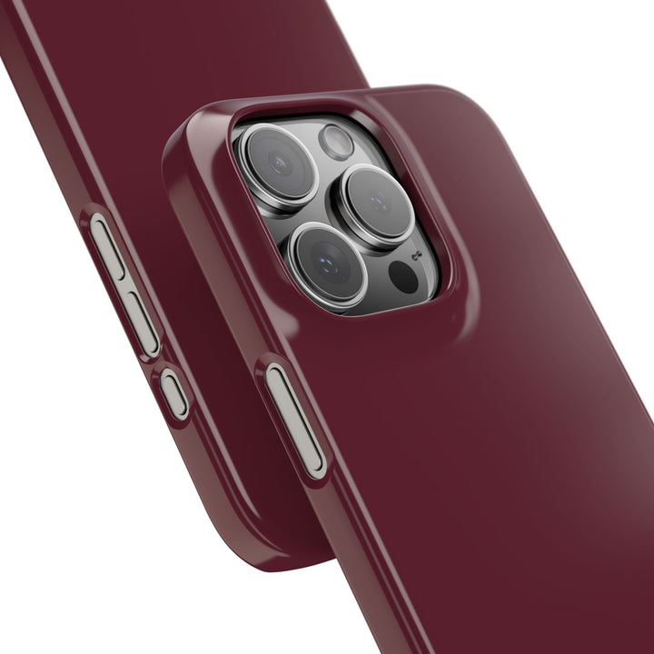 Slim Burgundy Maroon Gift for Her Aesthetic Cute Phone Case for Iphone 16 - | iPhone 15 Pro Max Case | iPhone 14 Case 13 12 11 10 9 8 7 - Studio40ParkLane