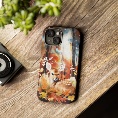 Autumn Fall Deer Forest Gift for Her Cute Phone Case for, Samsung Galaxy S24, S23, S22, S21, IPhone 16 Case | Iphone 15, Iphone 14, IPhone 13 Case