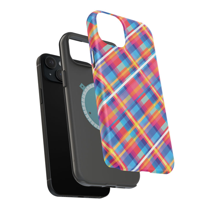 Checkered Plaid Magsafe Gift for Her Cute Phone Case for Iphone, | iPhone 16 | iPhone 15 Pro Max, Iphone 14 Pro Max, 13 12 11 10 9 8 7 - Studio40ParkLane