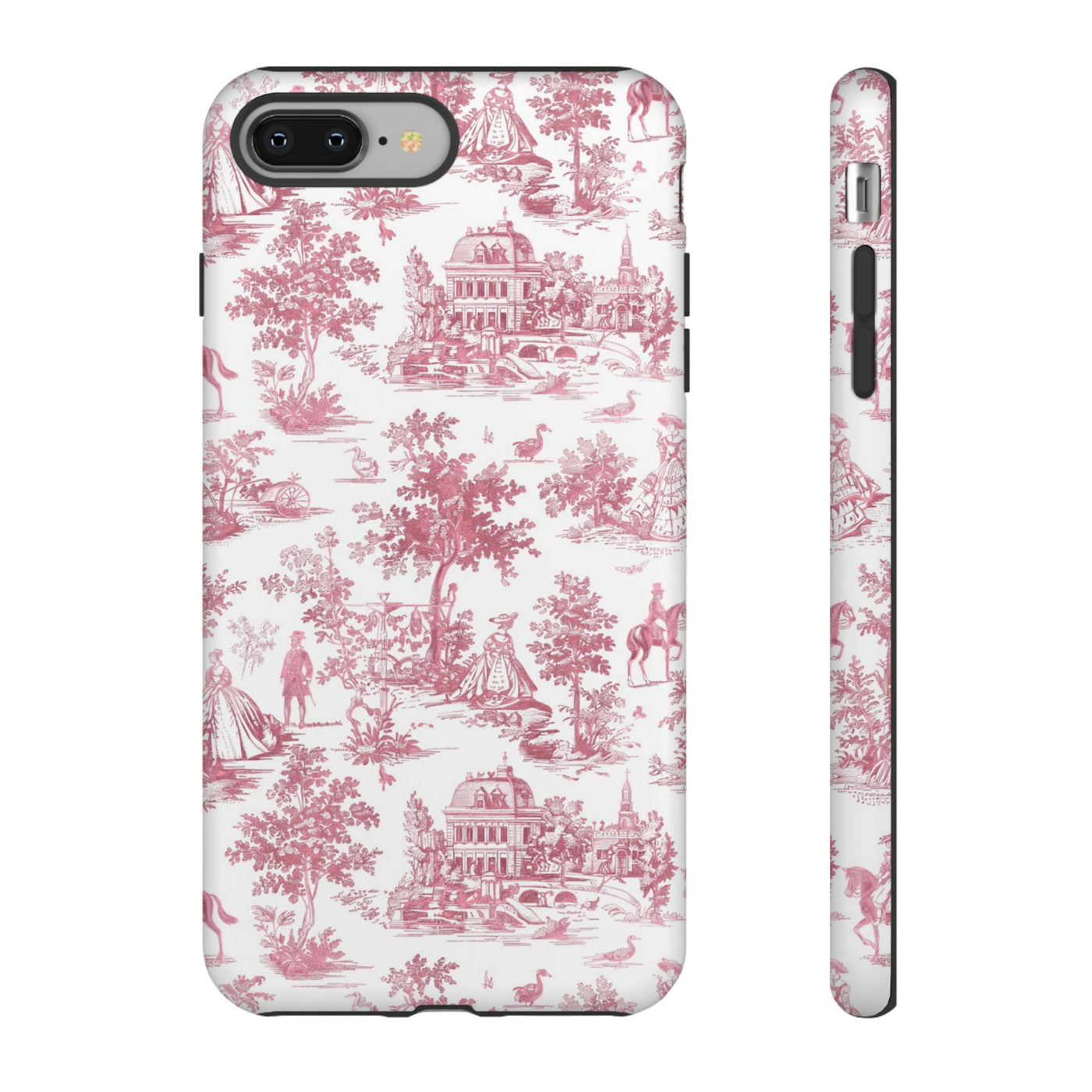 Premium Tough French Toile Gift for Her Cute Phone Cases for Samsung S25, S24, S23, S22, S21 Iphone, 16, 15, 14, 13, 12 Plus Max Pro Ultra - Studio40ParkLane
