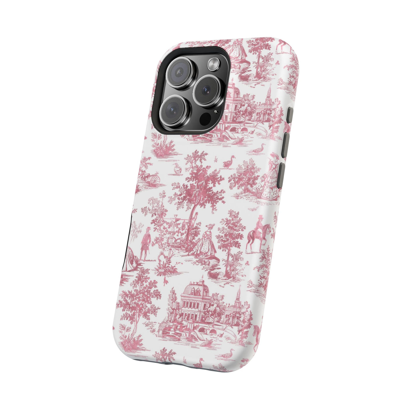 French Pink Toile Magsafe Cute Phone Case for Iphone Gift for Her,  | iPhone 15 Case | iPhone 15 Pro Max Case, Iphone 14, Iphone 14 Pro Max, Iphone 13, Iphone 16