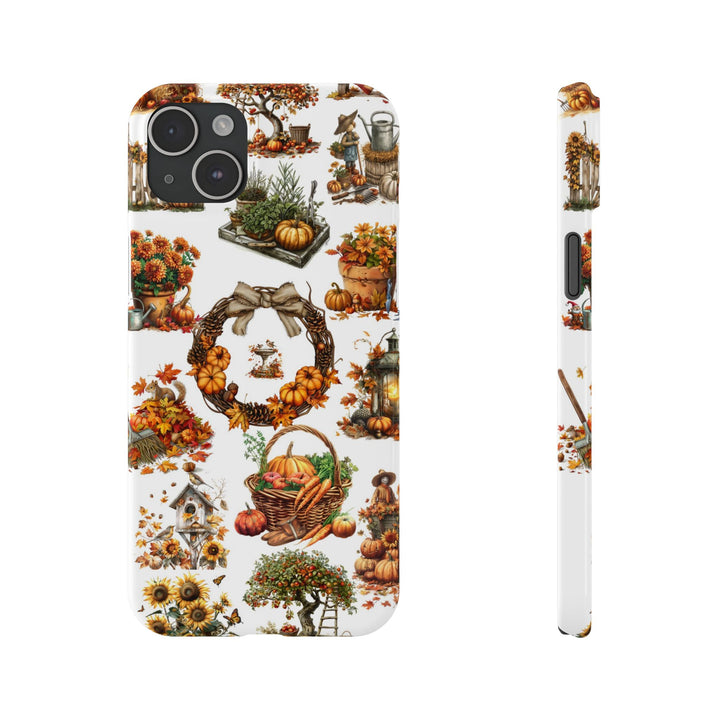 Slim Fall Leaves Collage Cute Phone Cases for Iphone | iPhone 15 Case | iPhone 15 Pro Max Case, Iphone 14, Iphone 14 Pro Max, Iphone 13, 12 - Studio40ParkLane