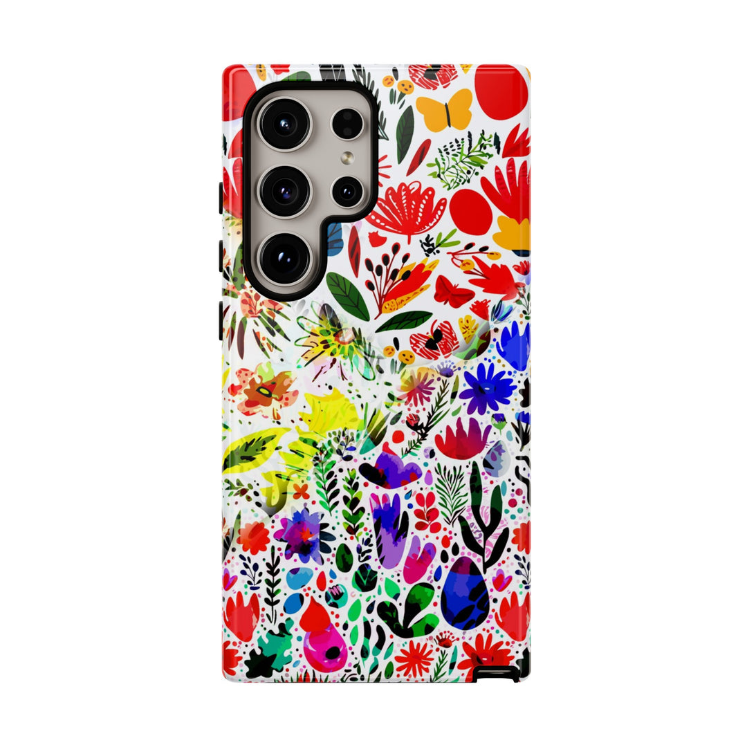 Impact Resistant, Colored Flowers, Cute Phone Cases for Samsung S24, S23, S22, S21, IPhone 15 pro Iphone 14 pro Iphone 13 IPhone 12 Iphone 11 - Studio40ParkLane
