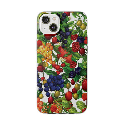 Cute Flexi Phone Cases, For Samsung Galaxy and Iphone, Summer Mixed Fruit, Galaxy S23 Phone Case, Samsung S22 Case, Samsung S21, Iphone 15, Iphone 14, Iphone 13