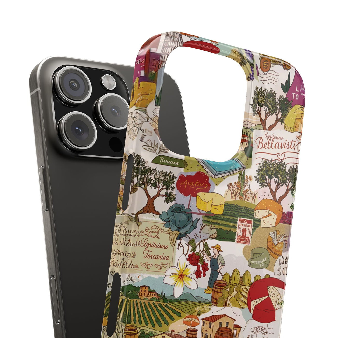 Slim Italy Tuscany Coquette Collage Cute Phone Case for Iphone 17 - | iPhone 16 Pro Max Case | iPhone 15 Case Iphone 14 13 12 11 10 9 8 7 - Studio40ParkLane