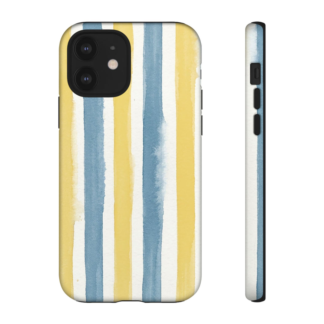 Tough Cute Yellow Stripes Phone Case, for IPhone 17 Pro Max | Iphone 17 Air, Iphone 16, IPhone 15, 14 13 12, Samsung Galaxy S26, S25, S24, S23 - Studio40ParkLane