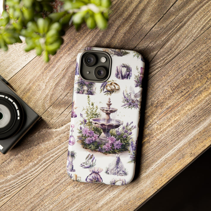 Impact Resistant, Lavender Wedding, Cute Phone Cases for Samsung S24, S23, S22, S21, IPhone 15 pro Iphone 14 pro Iphone 13 IPhone 12 Iphone 11 - Studio40ParkLane