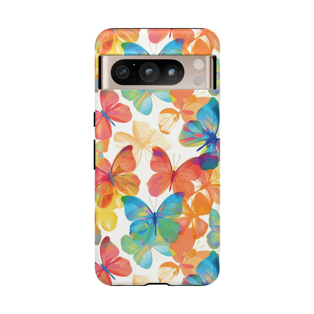 Cute Samsung Case | Cool Iphone Case | Summer Bright Butterflies, Samsung S24, S23, S22, S21, IPhone 15 Case | Iphone 14 Case, Iphone 13 Case - Studio40ParkLane