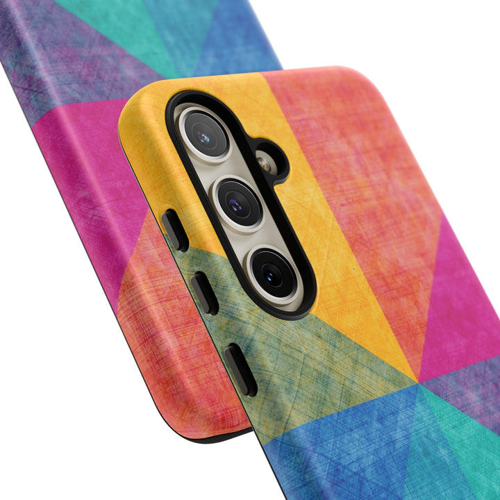 Impact Resistant, Colored Shapes, Cute Phone Cases for Samsung S24, S23, S22, S21, IPhone 15 pro Iphone 14 pro Iphone 13 IPhone 12 Iphone 11 - Studio40ParkLane