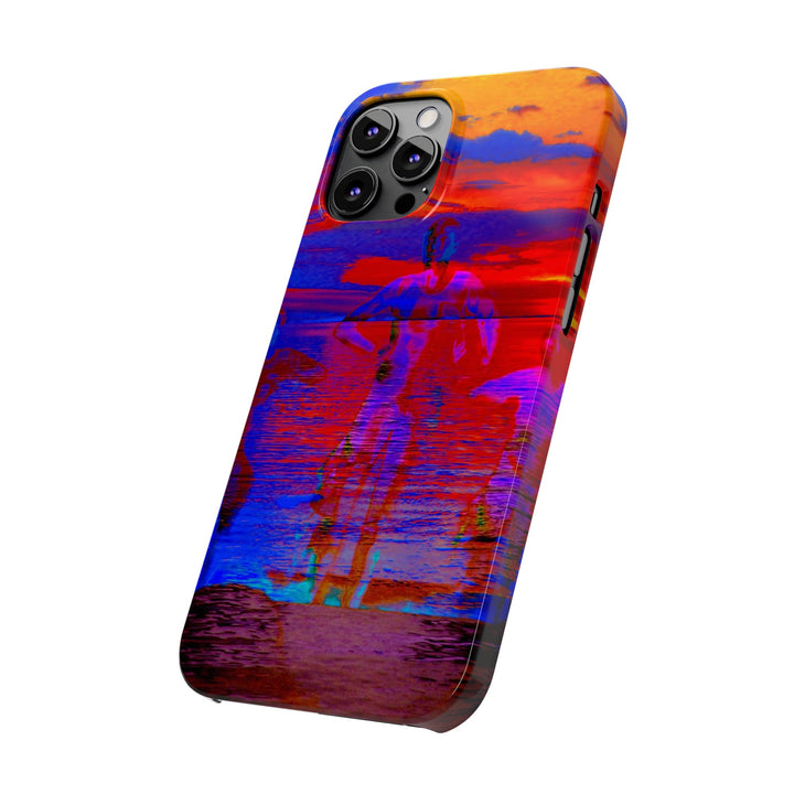 Slim Cute Phone Cases for Iphone | iPhone 15 Case | iPhone 15 Pro Max, Iphone 14 Case, Iphone 14 Pro Max, Iphone 13, Red Blue Sunset - Studio40ParkLane