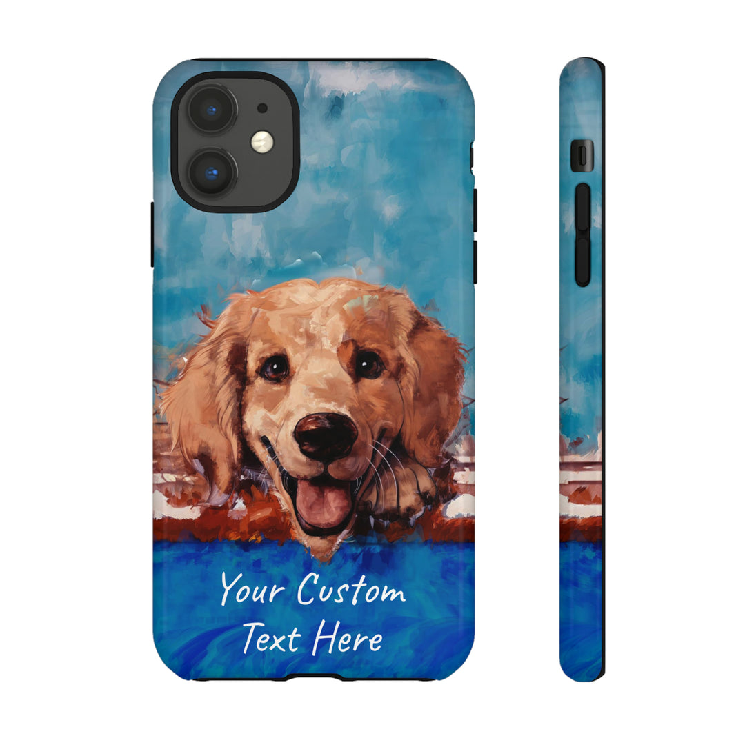 Personalize this Cute IPhone Case | Golden Retriever Dog iPhone Case, iPhone 15 Case | iPhone 15 Case, Iphone 14 Case, Iphone 14 Pro Max Case - Studio40ParkLane