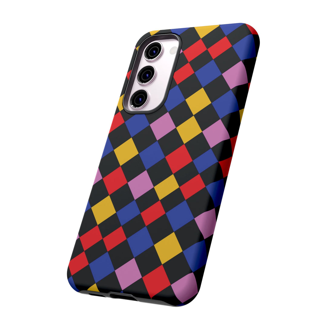 Aesthetic Tough Colorful Checkerboard Phone Case Premium - For iPhone 17 Pro Max iPhone 16 Pro iPhone 15 Iphone 14 Plus 13 Pro 12 11 10 XR - Studio40ParkLane
