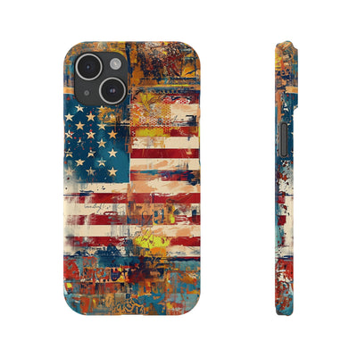 Slim Cute Phone Cases for Iphone  | iPhone 15 Case | iPhone 15 Pro Max Case, Iphone 14, Iphone 14 Pro Max, Iphone 13, US Flag Abstract