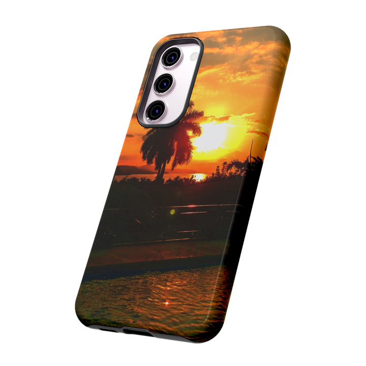 Cute Samsung Case | Cool Iphone Case | Summer Jamaica Pool Sunset, Samsung S24, S23, S22, S21, IPhone 15 Case | Iphone 14 Case, Iphone 13 Case - Studio40ParkLane