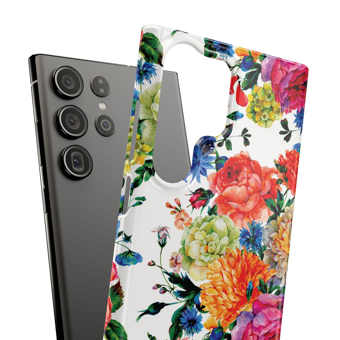 Sleek Snap Colorful Flowers Cute Phone Case for iPhone 16 15 14 13 12 11 X Xs Max Xr Pro Plus Samsung Galaxy S24 S23 S22 S21 S20 Note Ultra