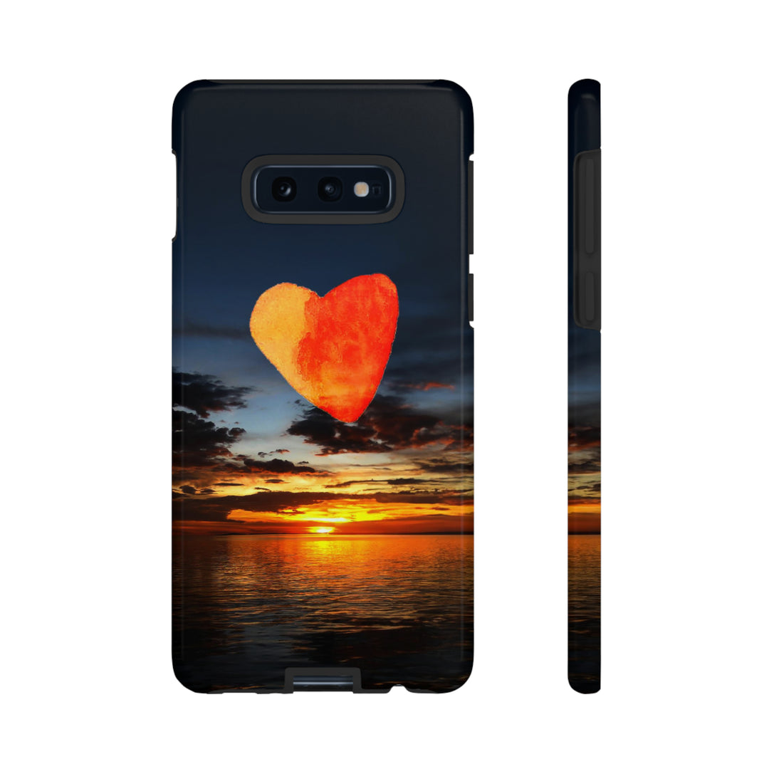Cute Samsung Phone Case | Aesthetic Samsung Phone Case | Galaxy S23, S22, S21, S20 | Luxury case, Cute Rising Heart Sunset Phone Case - Studio40ParkLane