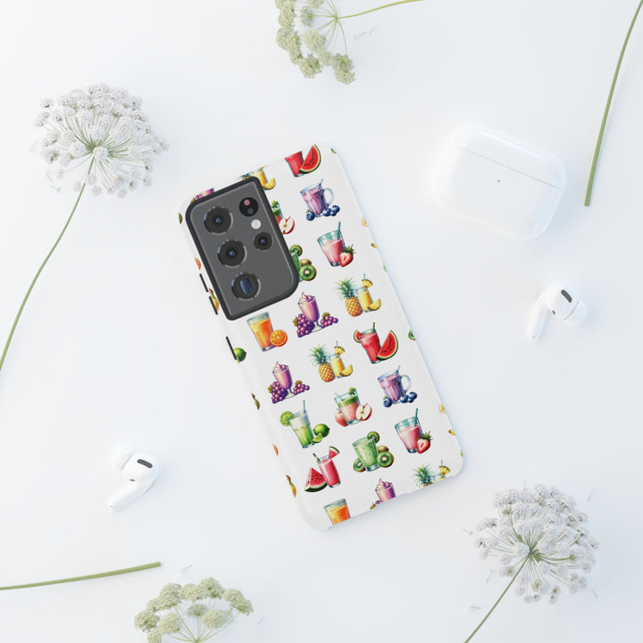 Cute Samsung Case | Cool Iphone Case | Tropical Summer Fruit Cocktail, Samsung S24, S23, S22, S21, IPhone 15 Case | Iphone 14 Case, Iphone 13 Case - Studio40ParkLane