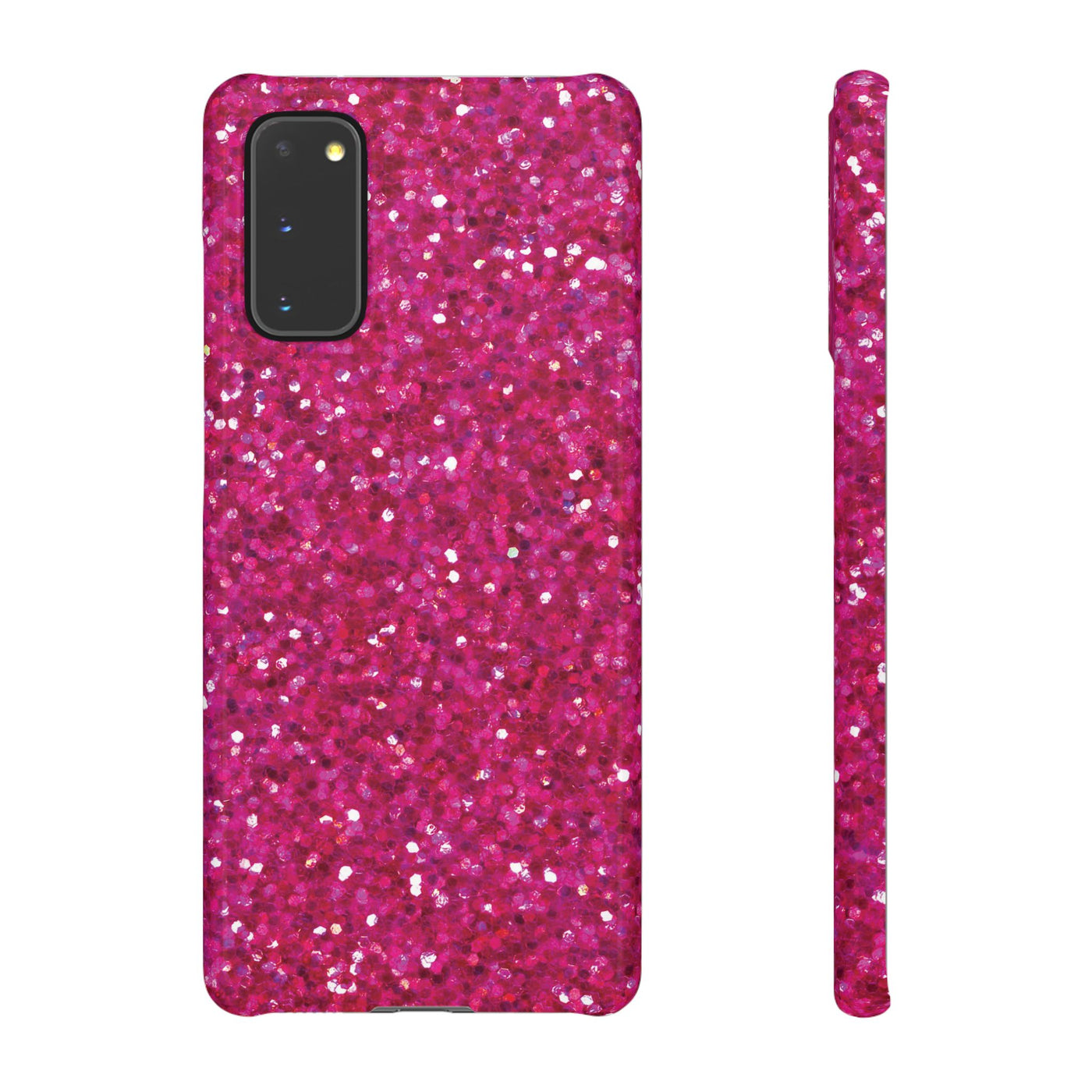 Snap Non-Glitter Muted Pink Play on "Faux" Glitter Effect Cute Phone Cases for Samsung and Iphone, 16, 15, 14, S24, S23, S22, S21, S20, Plus and Ultra