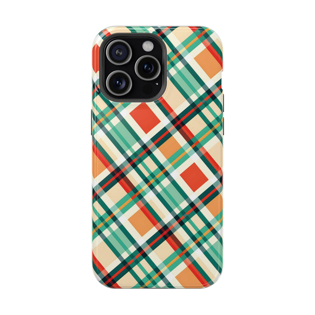 Checkered Plaid Magsafe Gift for Her Cute Phone Case for Iphone, | iPhone 16 | iPhone 15 Pro Max, Iphone 14 Pro Max, 13 12 11 10 9 8 7 - Studio40ParkLane