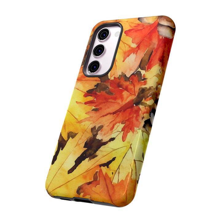 Impact Resistant, Fall Leaves, Cute Phone Cases for Samsung S24, S23, S22, S21, IPhone 15 pro Iphone 14 pro Iphone 13 IPhone 12 Iphone 11 - Studio40ParkLane