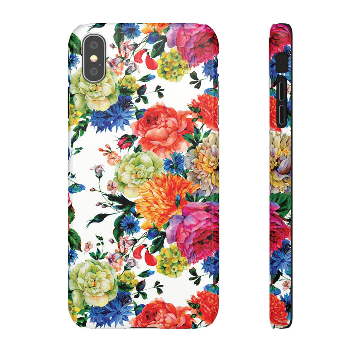 Sleek Snap Colorful Flowers Cute Phone Case for iPhone 16 15 14 13 12 11 X Xs Max Xr Pro Plus Samsung Galaxy S24 S23 S22 S21 S20 Note Ultra