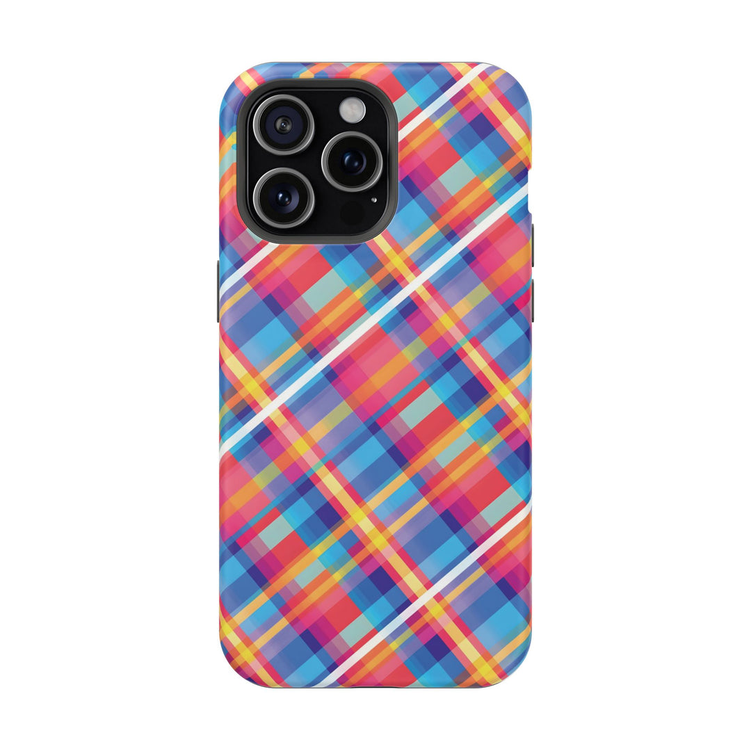 Checkered Plaid Magsafe Gift for Her Cute Phone Case for Iphone, | iPhone 16 | iPhone 15 Pro Max, Iphone 14 Pro Max, 13 12 11 10 9 8 7 - Studio40ParkLane