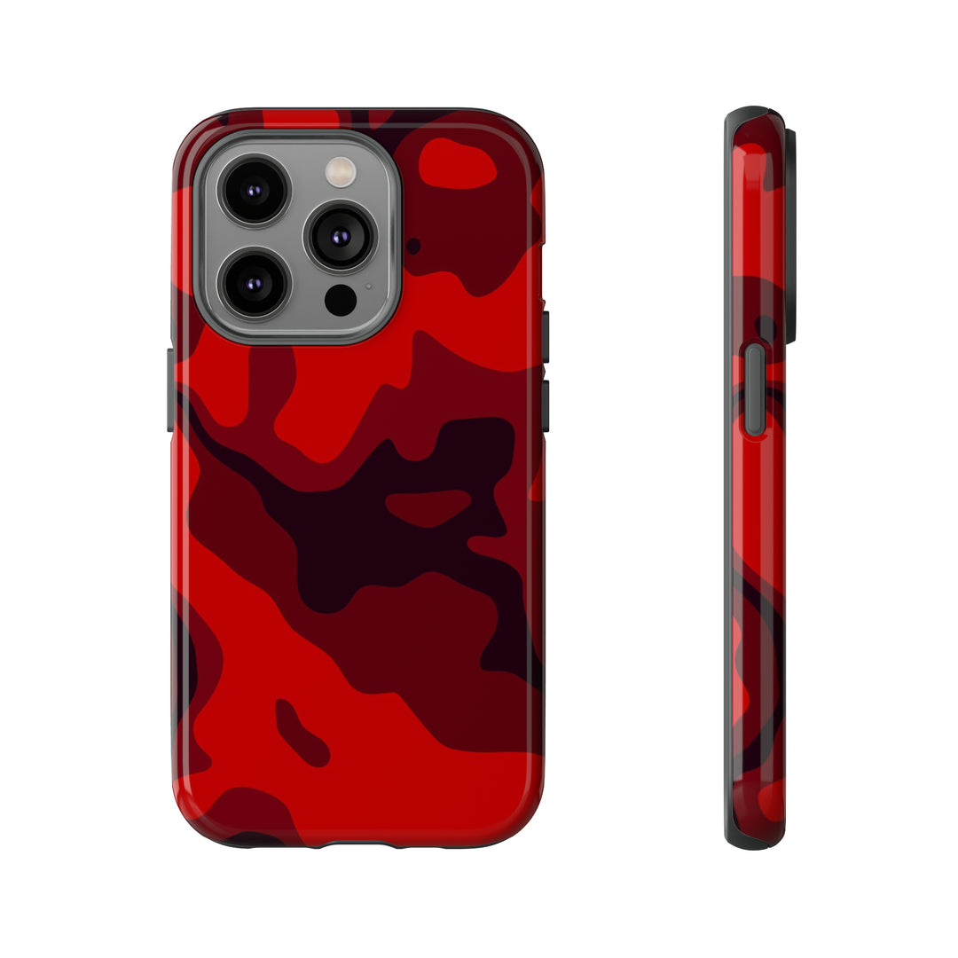 Cute IPhone Case | iPhone 15 Case | iPhone 15 Pro Max Case, Iphone 14 Case, Iphone 14 Pro Max Case IPhone Case for Art Lovers - Red Camo - Studio40ParkLane