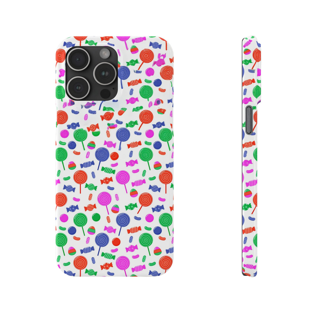 Slim Cute Phone Cases for Iphone - | iPhone 15 Case | iPhone 15 Pro Max Case, Iphone 14 Case, Iphone 14 Pro Max, Iphone 13, Summer Lollipops Red - Studio40ParkLane