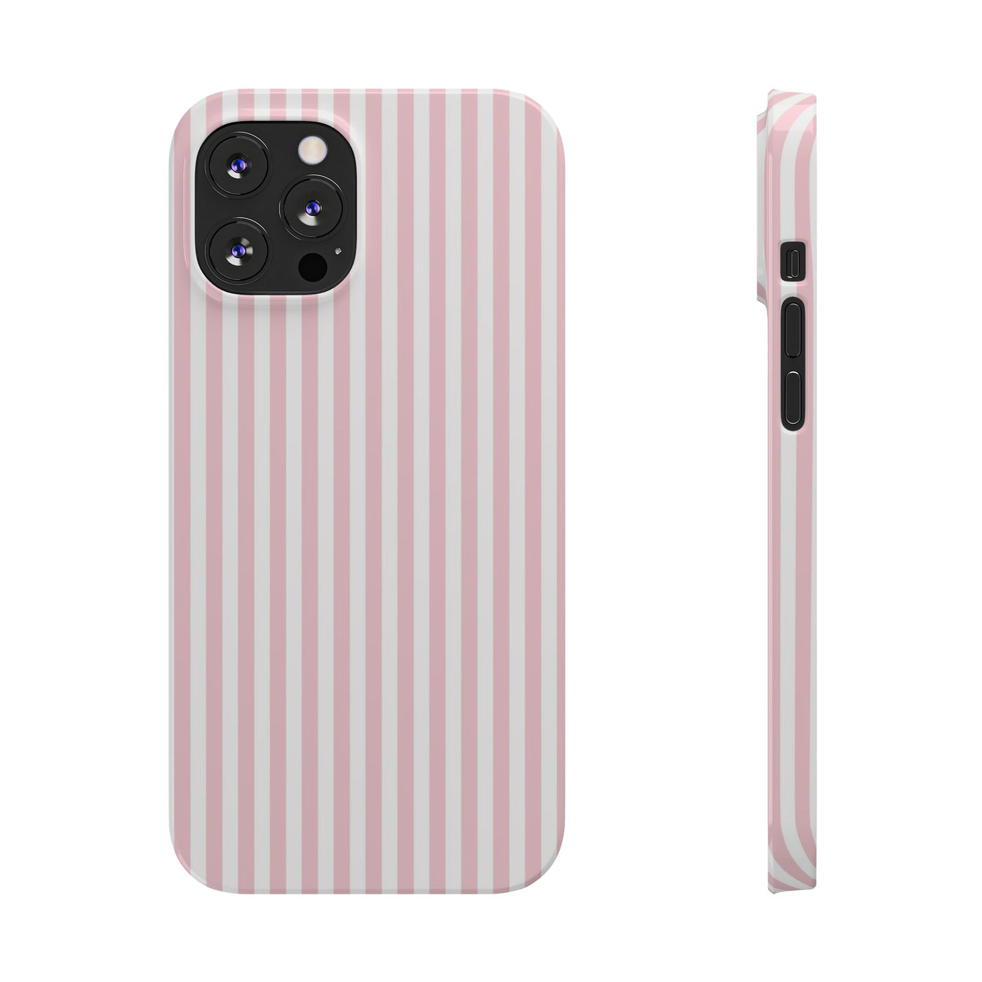 Slim Sweet Pink Striped Cute Phone Case for Iphone 16 - | iPhone 15 Pro Max Case | iPhone 14 Case Iphone 13 12 11 10 9 8 7 X XS Gift for Her