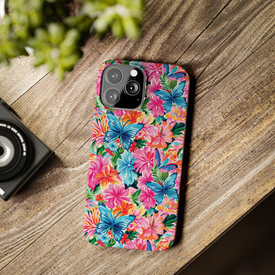 Slim Butterflies Flowers Gift for Her Cute Phone Cases for Iphone 16 Pro Max | iPhone 15 Case | iPhone 15 Pro Max Case, Iphone 14, 13, 12, 11, 10, 8, 7 - Studio40ParkLane