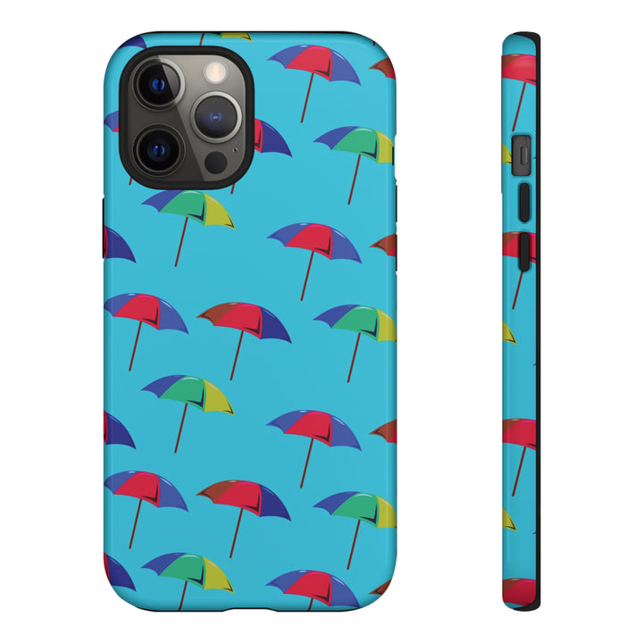 Cute IPhone Case | Colorful Beach Parasols Blue, iPhone 15 Case | iPhone 15 Pro Case, Iphone 14 Case, Iphone 14 Pro Max Case, Protective Iphone Case - Studio40ParkLane