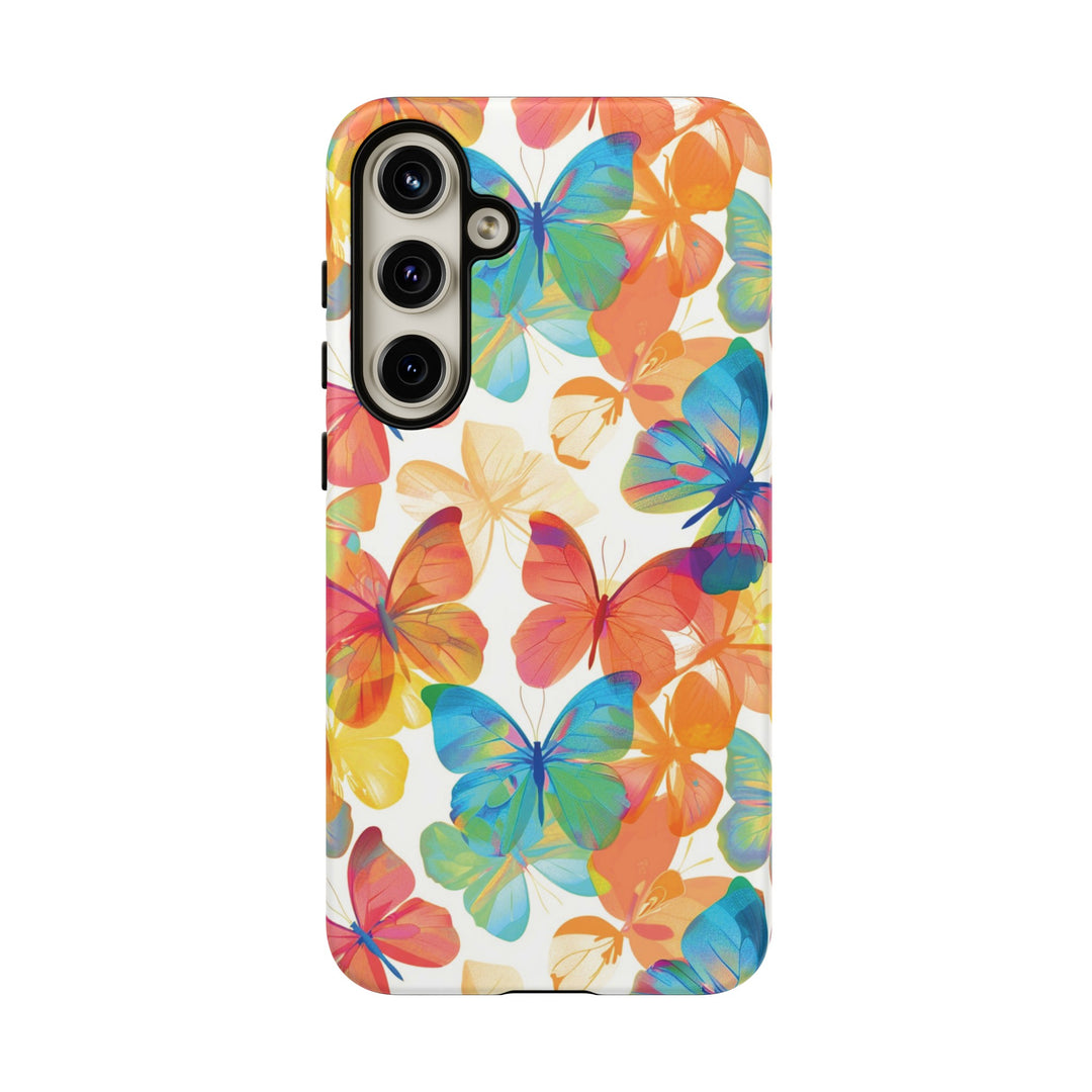 Cute Samsung Case | Cool Iphone Case | Summer Bright Butterflies, Samsung S24, S23, S22, S21, IPhone 15 Case | Iphone 14 Case, Iphone 13 Case - Studio40ParkLane