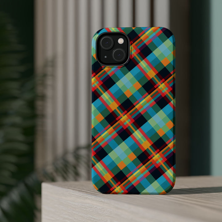 Checkered Plaid Magsafe Gift for Her Cute Phone Case for Iphone, | iPhone 16 | iPhone 15 Pro Max, Iphone 14 Pro Max, 13 12 11 10 9 8 7 - Studio40ParkLane