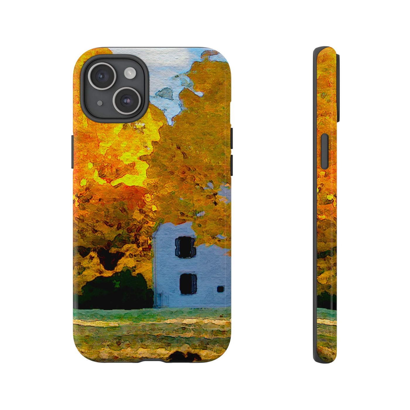 Impact Resistant, Fall Leaves Watercolor, Cute Phone Cases for Samsung S24, S23, S22, S21, IPhone 15 pro Iphone 14 pro Iphone 13 IPhone 12 Iphone 11