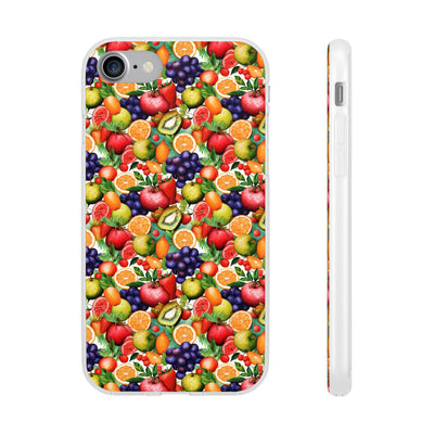 Cute Flexi Phone Cases, Summer Fruit Mix, Compatible with Samsung Galaxy S23, Samsung S22, Samsung S21, Samsung S20, Galaxy S20 Ultra