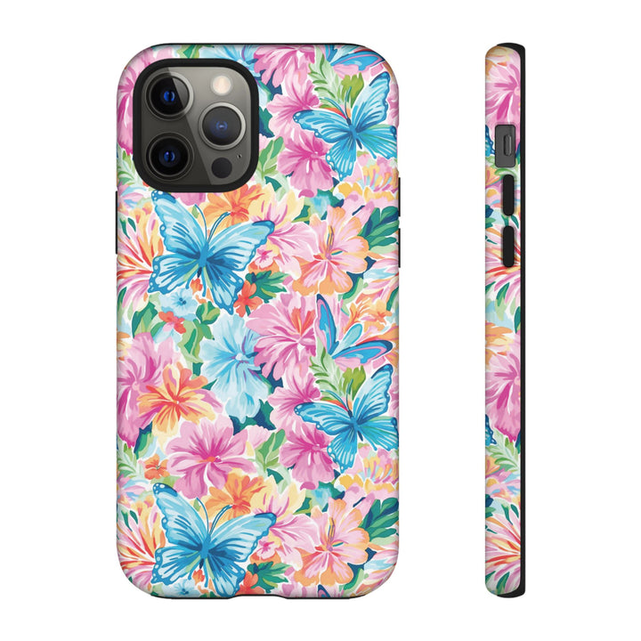 Premium Tough Butterflies Flowers Cute Phone Cases for Samsung S24, S23, S22, S21, S20, Plus and Ultra, Iphone 16 Pro Max,15, 14, 13, 12, 11, 10 - Studio40ParkLane