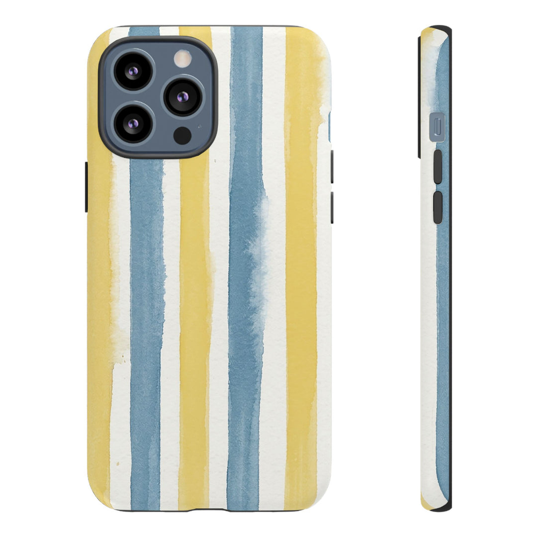 Tough Cute Yellow Stripes Phone Case, for IPhone 17 Pro Max | Iphone 17 Air, Iphone 16, IPhone 15, 14 13 12, Samsung Galaxy S26, S25, S24, S23 - Studio40ParkLane