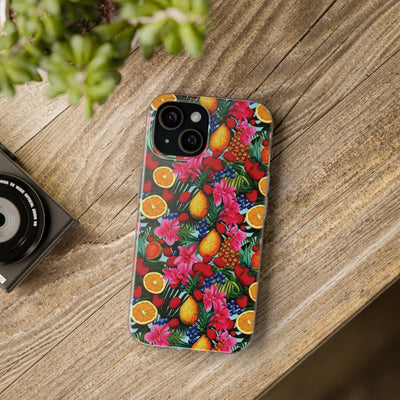 Cute Flexi Phone Cases, For Iphones and Samsung Galaxy Phones, Summer Mixed Fruit, Galaxy S23 Phone Case, Samsung S22 Case, Samsung S21, Iphone 15, Iphone 14, Iphone 13