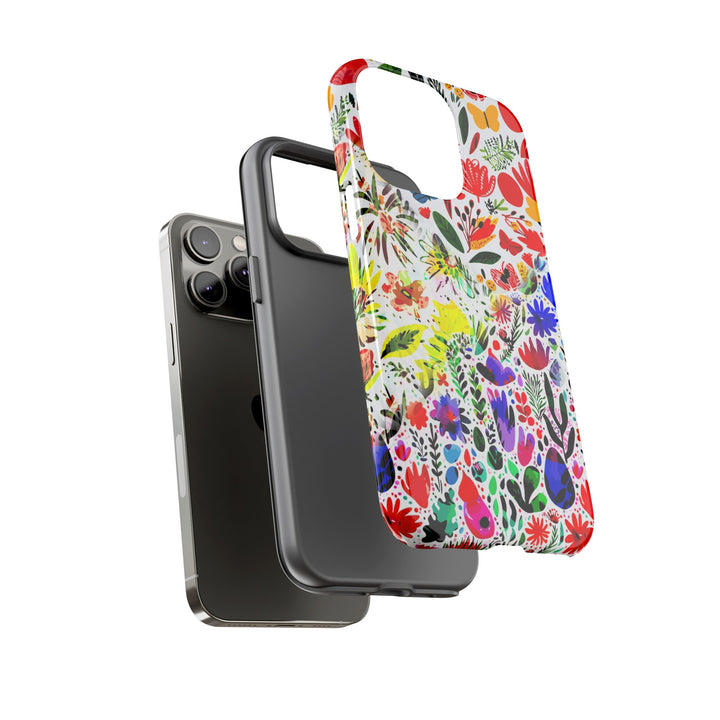 Impact Resistant, Colored Flowers, Cute Phone Cases for Samsung S24, S23, S22, S21, IPhone 15 pro Iphone 14 pro Iphone 13 IPhone 12 Iphone 11 - Studio40ParkLane
