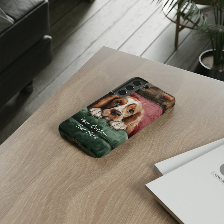 Personalize this Cute Samsung Phone Case | Cocker Spaniel Dog Samsung Phone Case | Galaxy S23, S22, S21, S20 | Customized Samsung Case - Studio40ParkLane