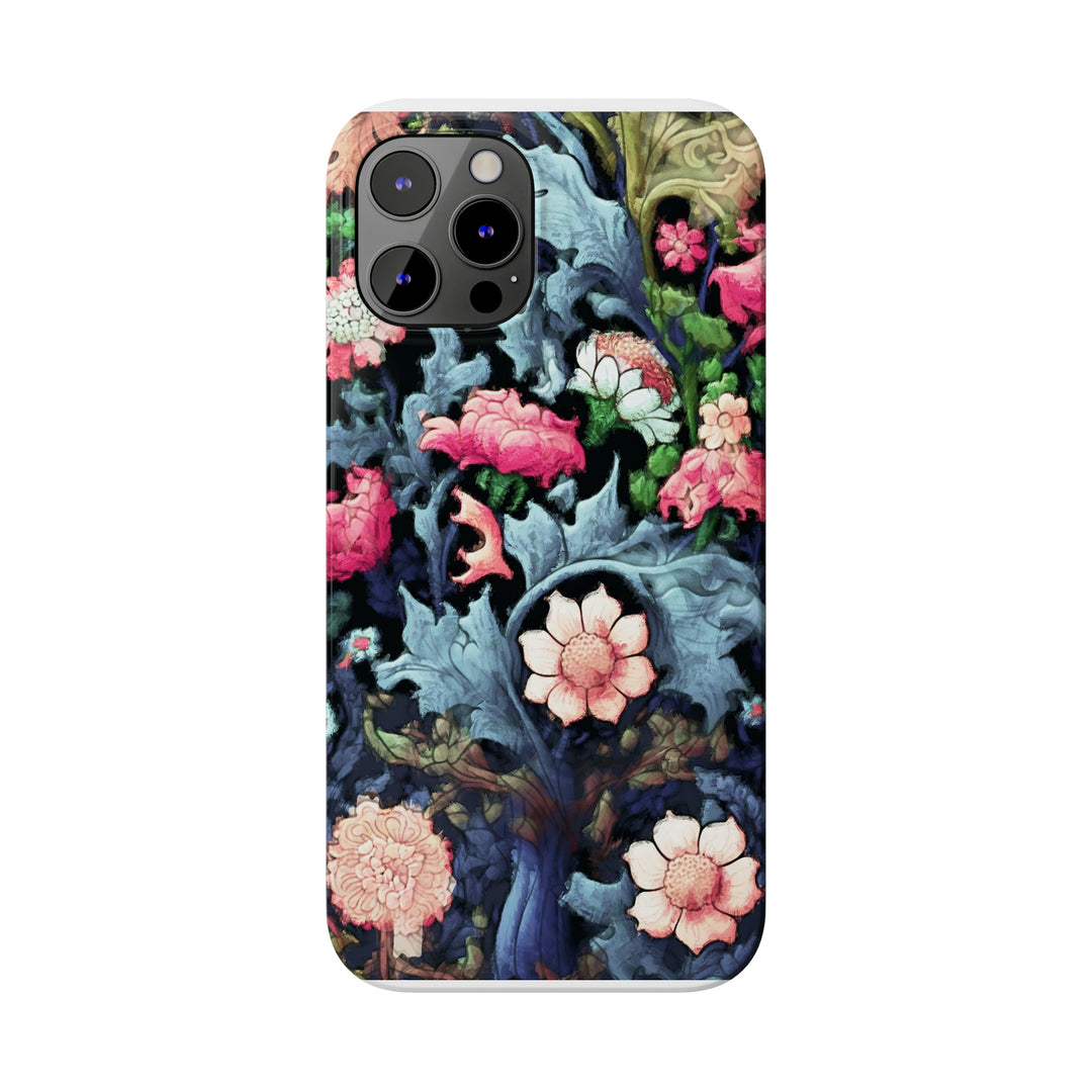 Slim Cute Phone Cases for Iphone - | iPhone 15 Case | iPhone 15 Pro Max Case, Iphone 14 Case, Iphone 14 Pro Max, Iphone 13, Flowers Scene - Studio40ParkLane