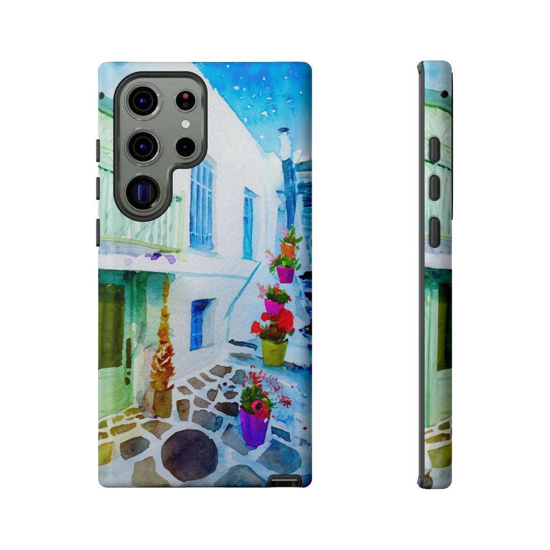 Impact Resistant, Greece House, Cute Phone Cases for Samsung S24, S23, S22, S21, IPhone 15 pro Iphone 14 pro Iphone 13 IPhone 12 Iphone 11 - Studio40ParkLane