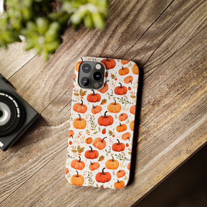 Slim Fall Autumn Pumpkins Gift for Her Cute Phone Cases for Iphone 16 | iPhone 15 Case | iPhone 15 Pro Max Case, Iphone 14, Iphone 14 Pro Max, Iphone 13, Slim - Studio40ParkLane