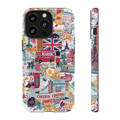 London England Coquette Collage Tough Premium Phone Case - For iPhone 17 Pro Max iPhone 16 Pro iPhone 15 Iphone 14 Plus 13 Pro 12 11 10 XR - Studio40ParkLane
