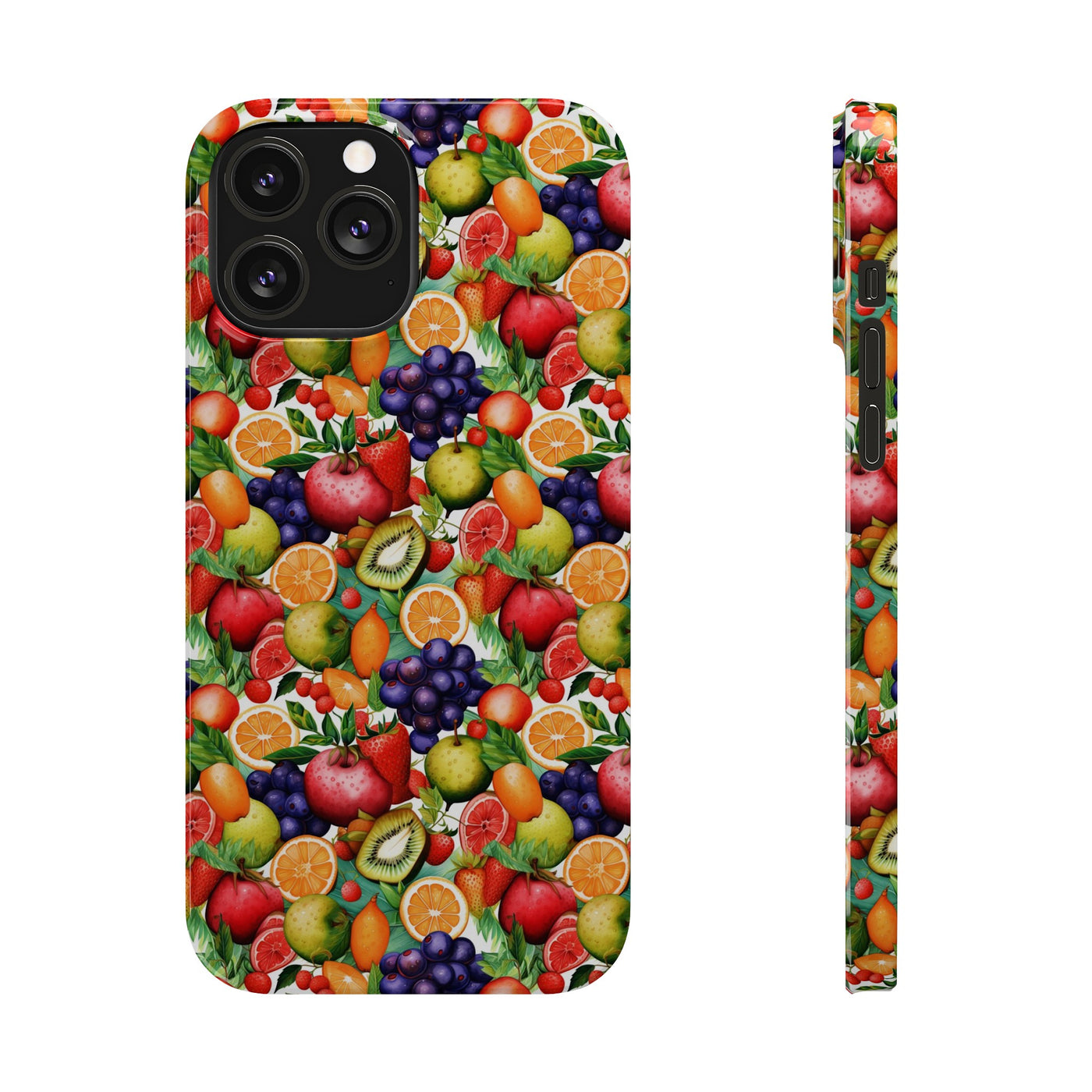 Slim Cute Phone Cases for Iphone  | iPhone 15 Case | iPhone 15 Pro Max Case, Iphone 14, Iphone 14 Pro Max, Iphone 13, Summer Fruit Mix Selection