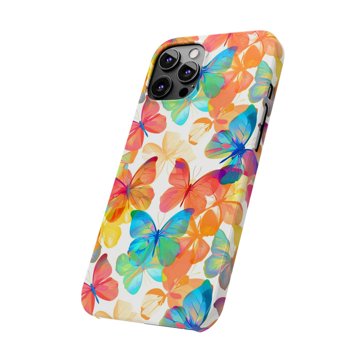Slim Cute Phone Cases for Iphone - | iPhone 15 Case | iPhone 15 Pro Max Case, Iphone 14 Case, Iphone 14 Pro Max, Iphone 13, Summer Bright Butterflies - Studio40ParkLane