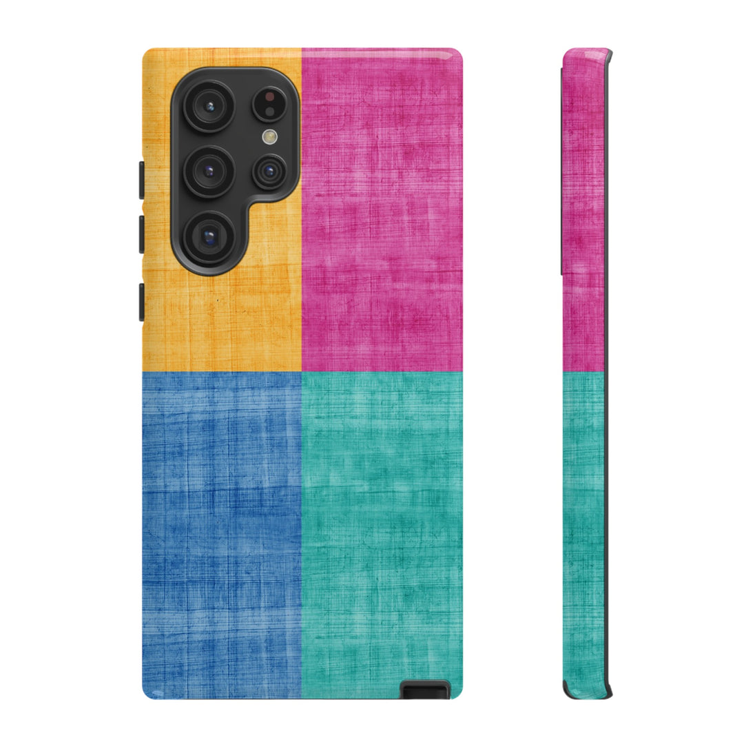 Impact Resistant, Colored Shapes, Cute Phone Cases for Samsung S24, S23, S22, S21, IPhone 15 pro Iphone 14 pro Iphone 13 IPhone 12 Iphone 11 - Studio40ParkLane