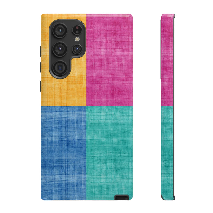 Impact Resistant, Colored Shapes, Cute Phone Cases for Samsung S24, S23, S22, S21, IPhone 15 pro Iphone 14 pro Iphone 13 IPhone 12 Iphone 11 - Studio40ParkLane
